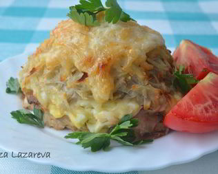 Порционные запеканки из фарша Стожки