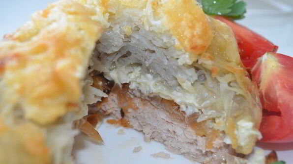 порционные запеканки из фарша стожки