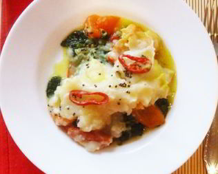 Пряная рыбная запеканка