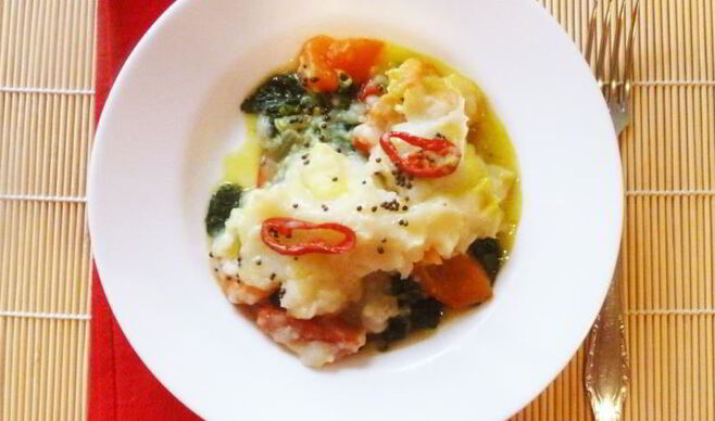 Пряная рыбная запеканка