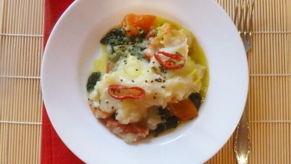 пряная рыбная запеканка