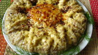 Рисовая запеканка с мясным фаршем