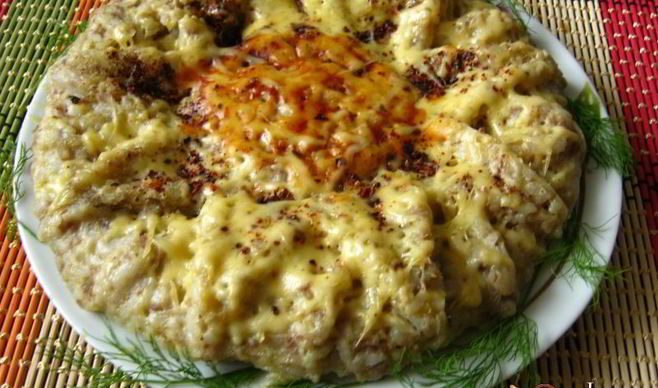 Рисовая запеканка с мясным фаршем