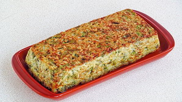 рисовая запеканка с зеленым луком