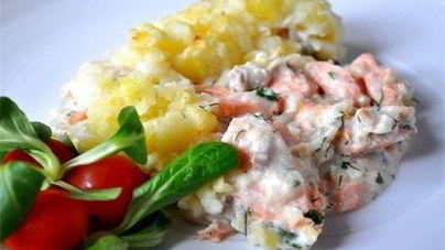 Рыбная запеканка сливочная