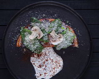 Сырная запеканка с вешенками