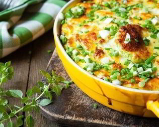 Сырно овощная запеканка