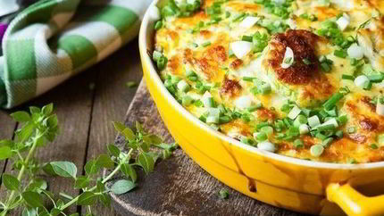 Сырно овощная запеканка