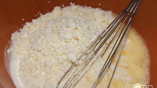 творожная запеканка малинка