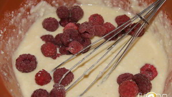 творожная запеканка малинка