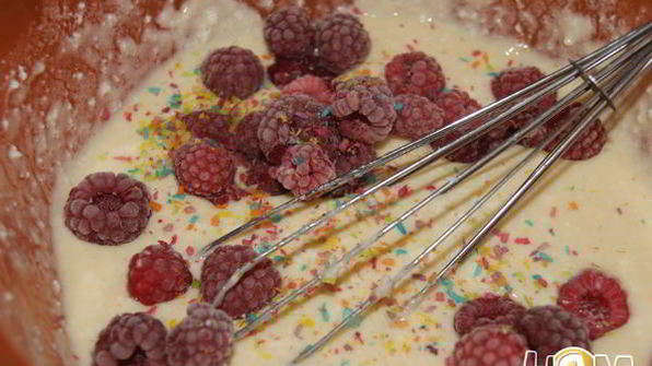 творожная запеканка малинка