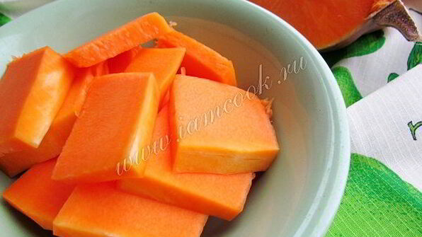 творожная запеканка с яблоком и тыквой