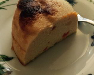 Ванильная запеканка с персиком