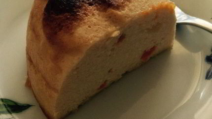 Ванильная запеканка с персиком