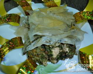 Запеканка Чече-кура под фило-одеялом