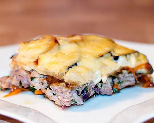 Запеканка из баклажанов с мясным фаршем