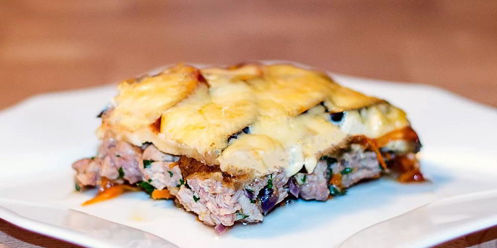 Рецепт запеканка из баклажанов с мясным фаршем