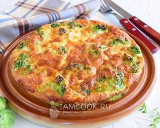 Запеканка из брокколи с сыром и яйцами