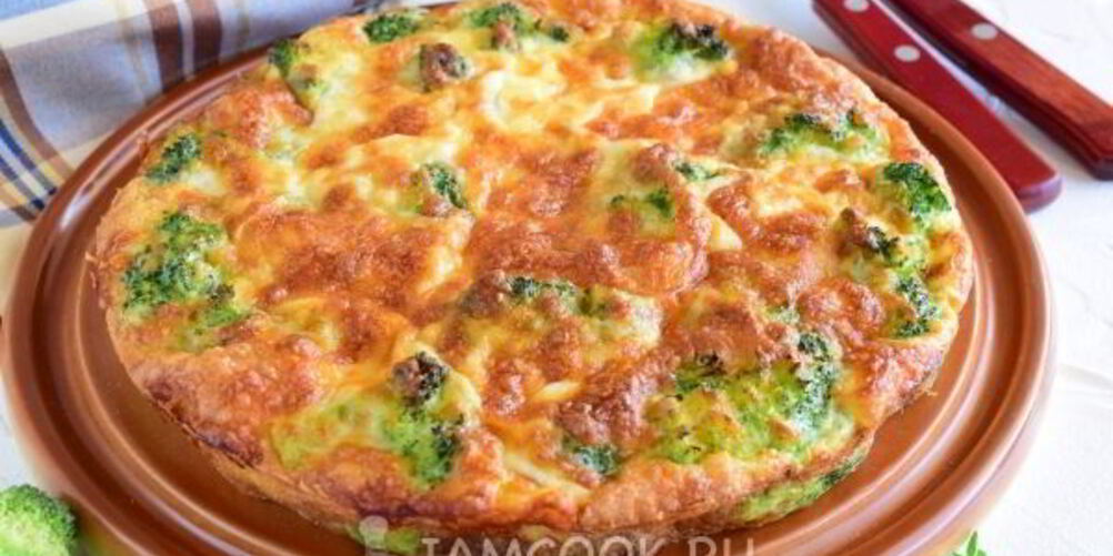 Рецепт запеканка из брокколи с сыром и яйцами