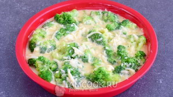 запеканка из брокколи с сыром и яйцами