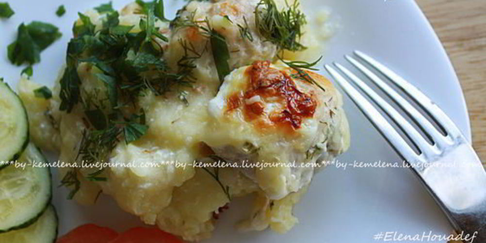 Рецепт запеканка из фрикаделек в молочном соусе