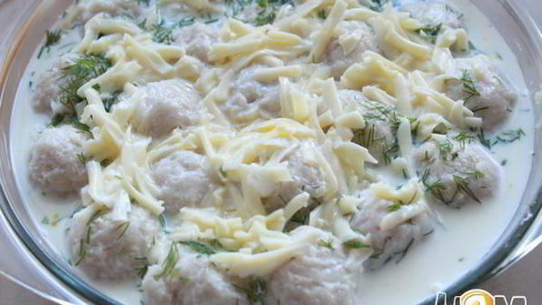 запеканка из фрикаделек в молочном соусе