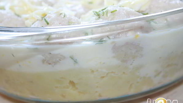 запеканка из фрикаделек в молочном соусе