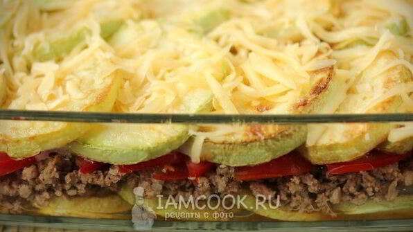 запеканка из кабачков с фаршем