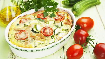 Запеканка из кабачков с помидорами под сыром