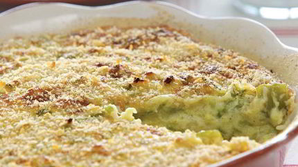 Запеканка из кабачков со сметаной