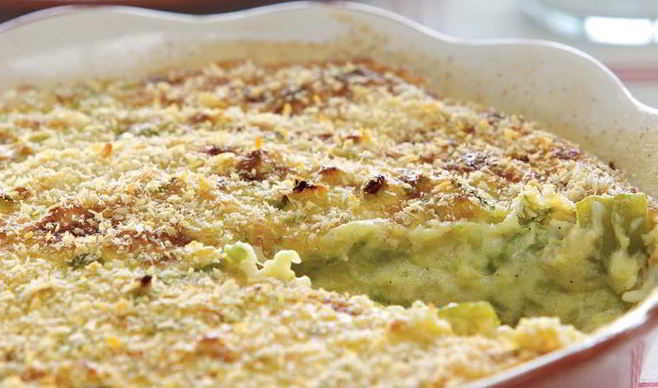 Запеканка из кабачков со сметаной