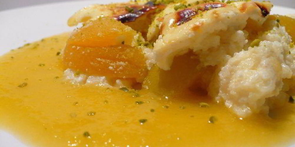 Рецепт запеканка из манных облачков с абрикосами и фисташками