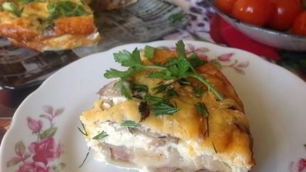 Запеканка из пельменей