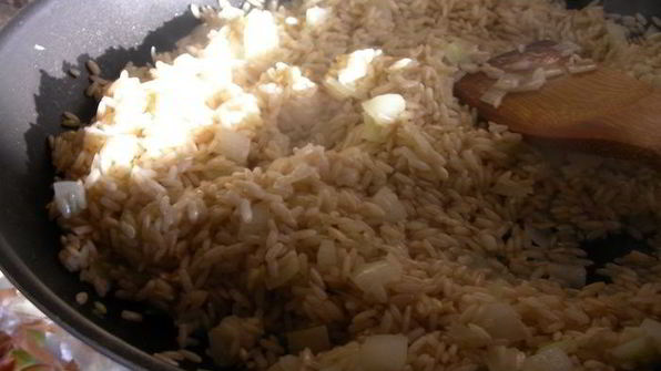 запеканкa из риса и спаржи