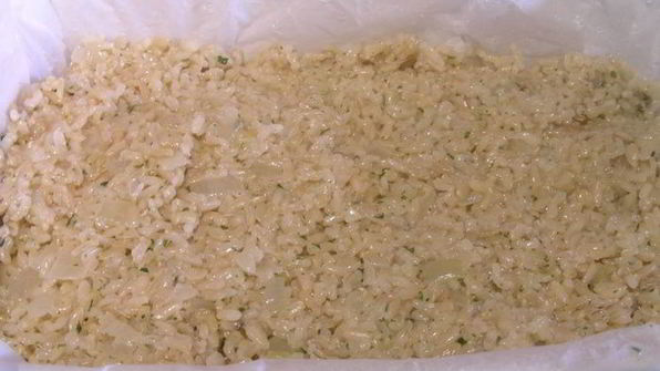 запеканкa из риса и спаржи