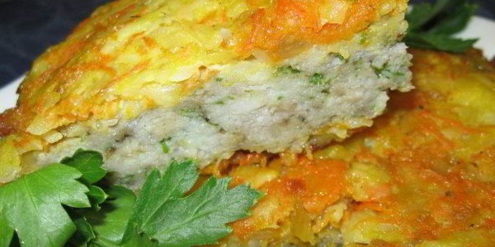 Рецепт запеканка из рыбного филе с овощами