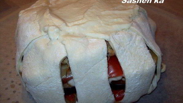 запеканка корзина с цветами