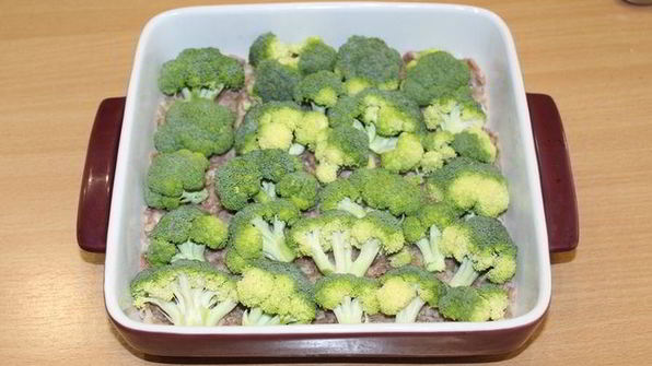 запеканка с брокколи и рисом