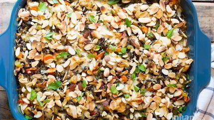 Запеканка с диком рисом