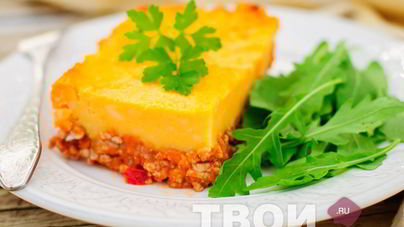 Запеканка с фаршем и картофелем