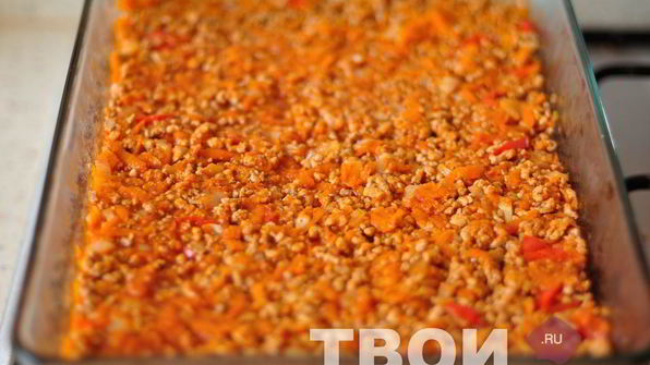 запеканка с фаршем и картофелем