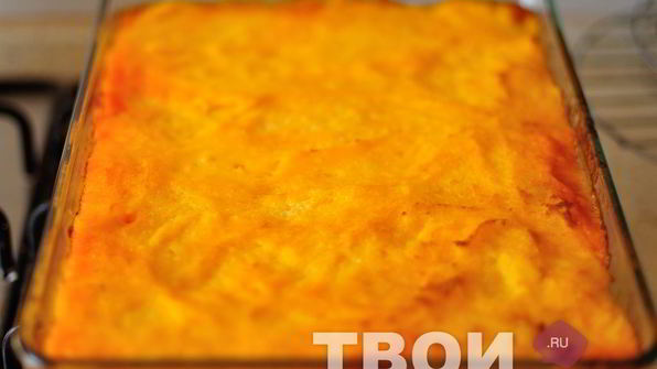 запеканка с фаршем и картофелем