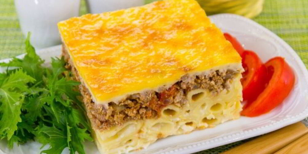 Рецепт запеканка с фаршем и макаронами