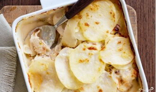 Запеканка с картофелем и курицей