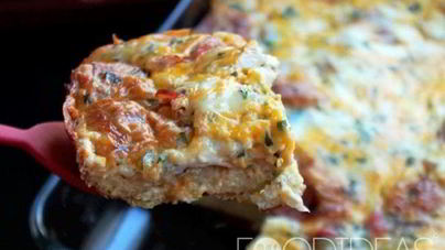 Запеканка с ветчиной и сыром