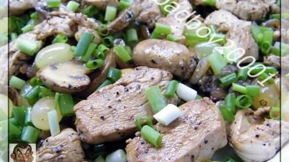 запеканка с виноградом и грибами