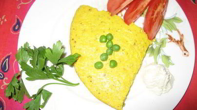 Запеканка творожно-овощная Тыква и горошек