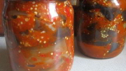 Баклажаны на зиму Тещин язык