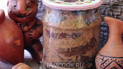 Баклажаны в ореховом соусе на зиму