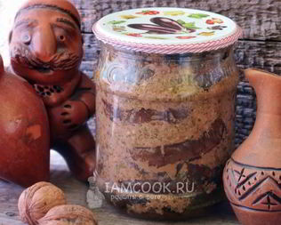 Баклажаны в ореховом соусе на зиму